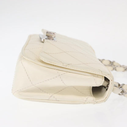 Chanel Reissue 2.55 Flap Bag Leather, WHITE, LEATHER, Shoulder bag