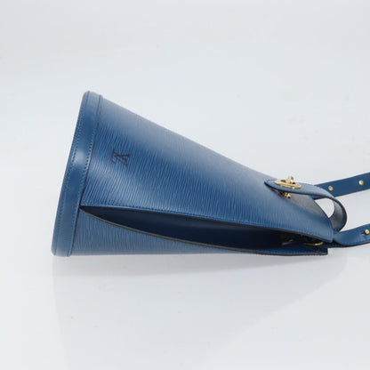 Louis Vuitton Cluny Shoulder Bag Epi Leather, BLUE, LEATHER, Shoulder bag