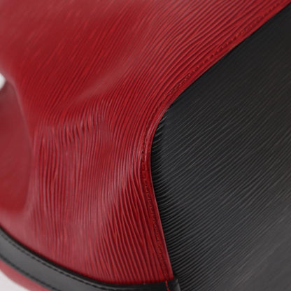 Louis Vuitton Bicolor Petit Noe Handbag Epi Leather, BLACK, LEATHER, Shoulder bag