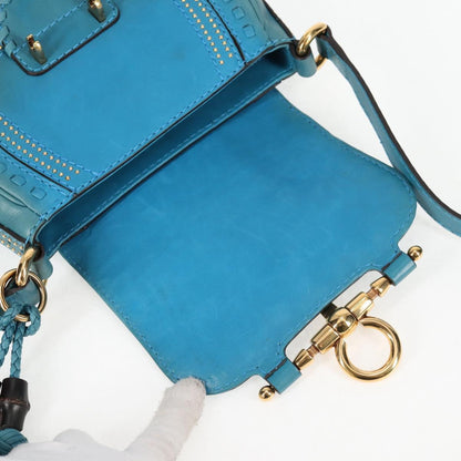 Gucci Snaffle Bit Crossbody Bag Leather, BLUE, LEATHER, Crossbody bag