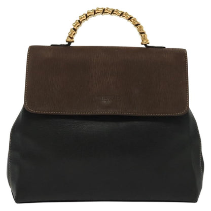 Loewe Vintage Velazquez Top Handle Bag Leather, BLACK, LEATHER, Handbag