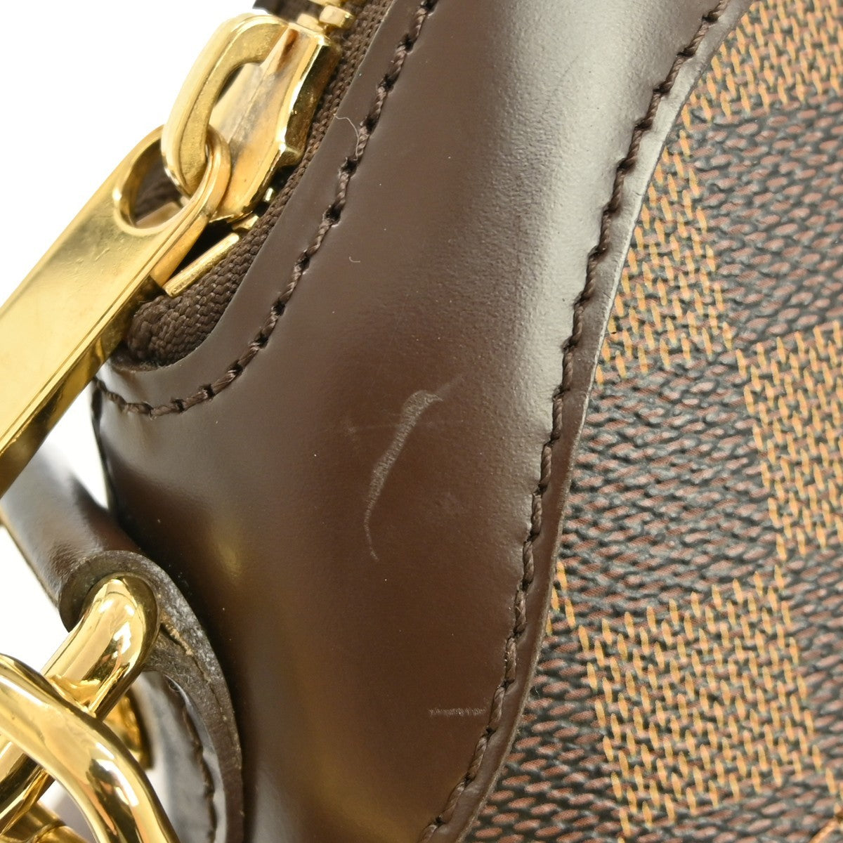 Louis Vuitton Trevi Handbag Damier, BROWN, CANVAS, Tote bag