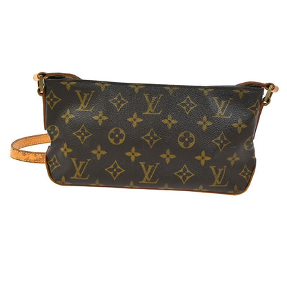 Louis Vuitton Trotteur Handbag Monogram Canvas, Brown, Canvas, Shoulder Bag