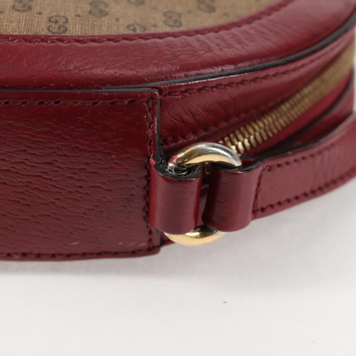 Gucci Doraemon Round Shoulder Bag Printed Mini GG Coated Canvas, BEIGE, PVC, Shoulder bag