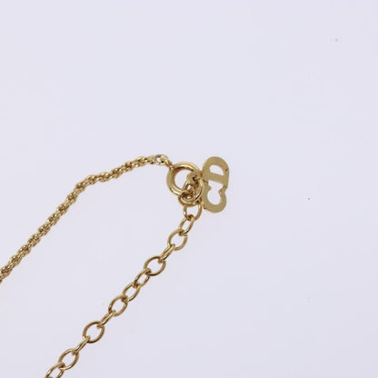 Christian Dior CD Round Pendant Necklace Metal, GOLD, METAL, Necklace