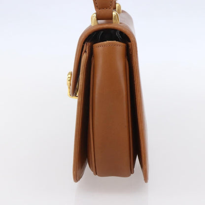 Gucci Vintage Handbag Leather, BROWN, LEATHER, Handbag