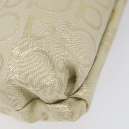 Salvatore Ferragamo Gancini Shoulder Bag Canvas, BEIGE, CANVAS, Shoulder bag