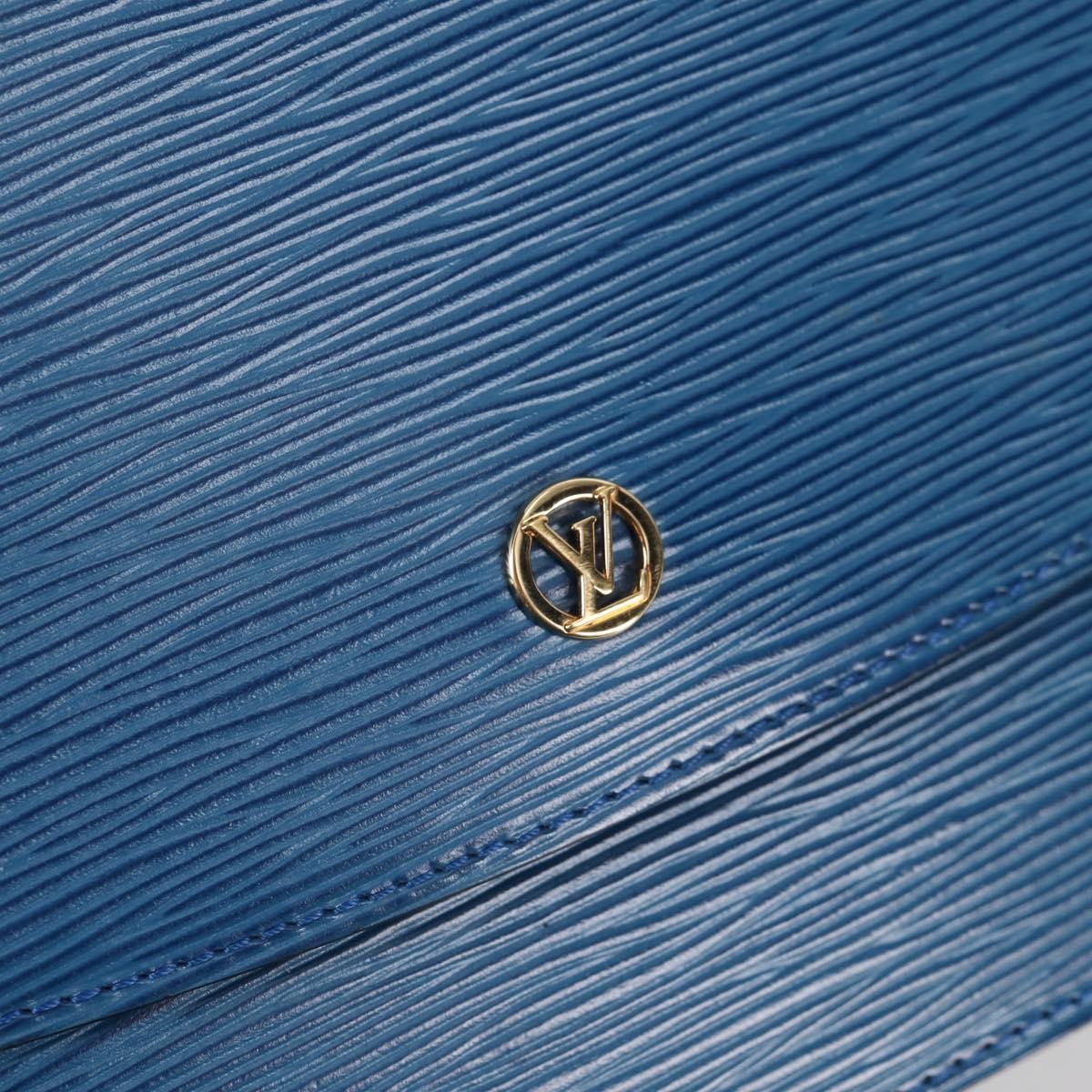 Louis Vuitton Grenelle Shoulder Bag Epi Leather, BLUE, LEATHER, Shoulder bag