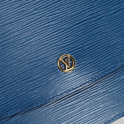 Louis Vuitton Grenelle Shoulder Bag Epi Leather, BLUE, LEATHER, Shoulder bag