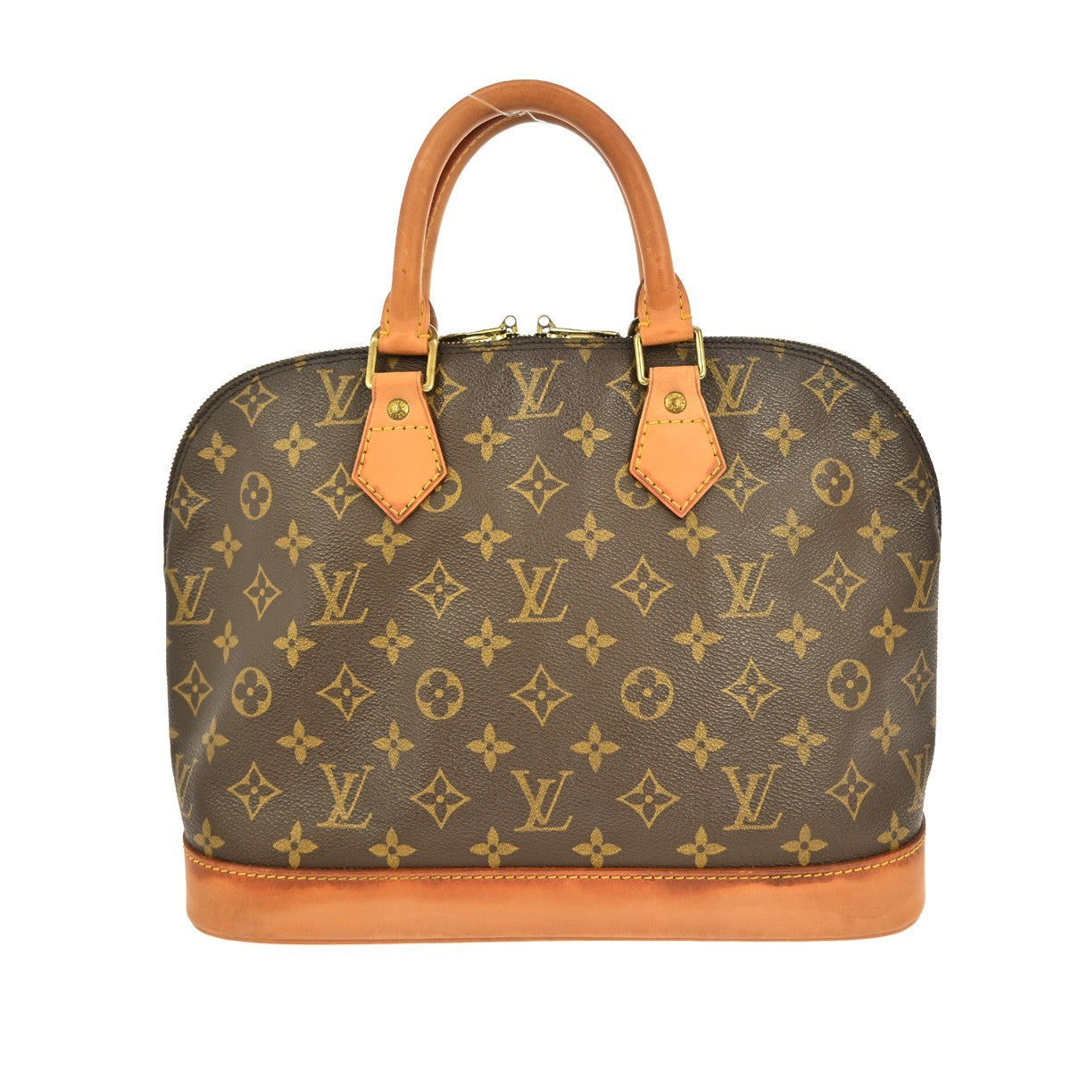 Louis Vuitton Alma Handbag Monogram Canvas, BROWN, CANVAS, Handbag