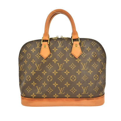 Louis Vuitton Alma Handbag Monogram Canvas, BROWN, CANVAS, Handbag