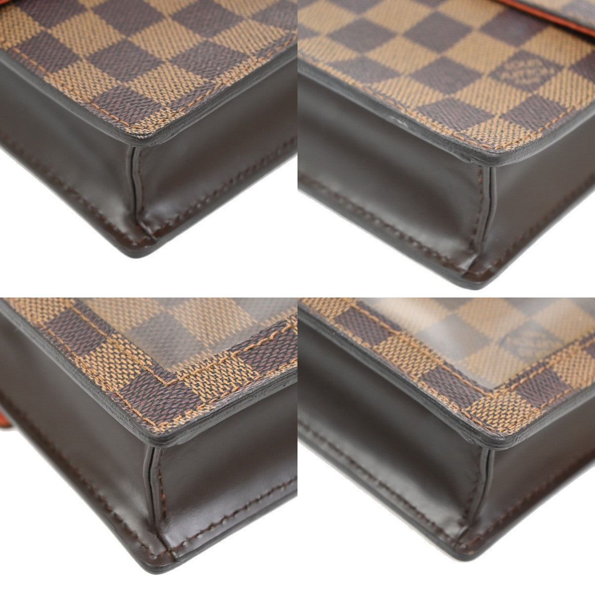 Louis Vuitton Portobello Messenger Damier, Brown, Canvas, Shoulder Bag