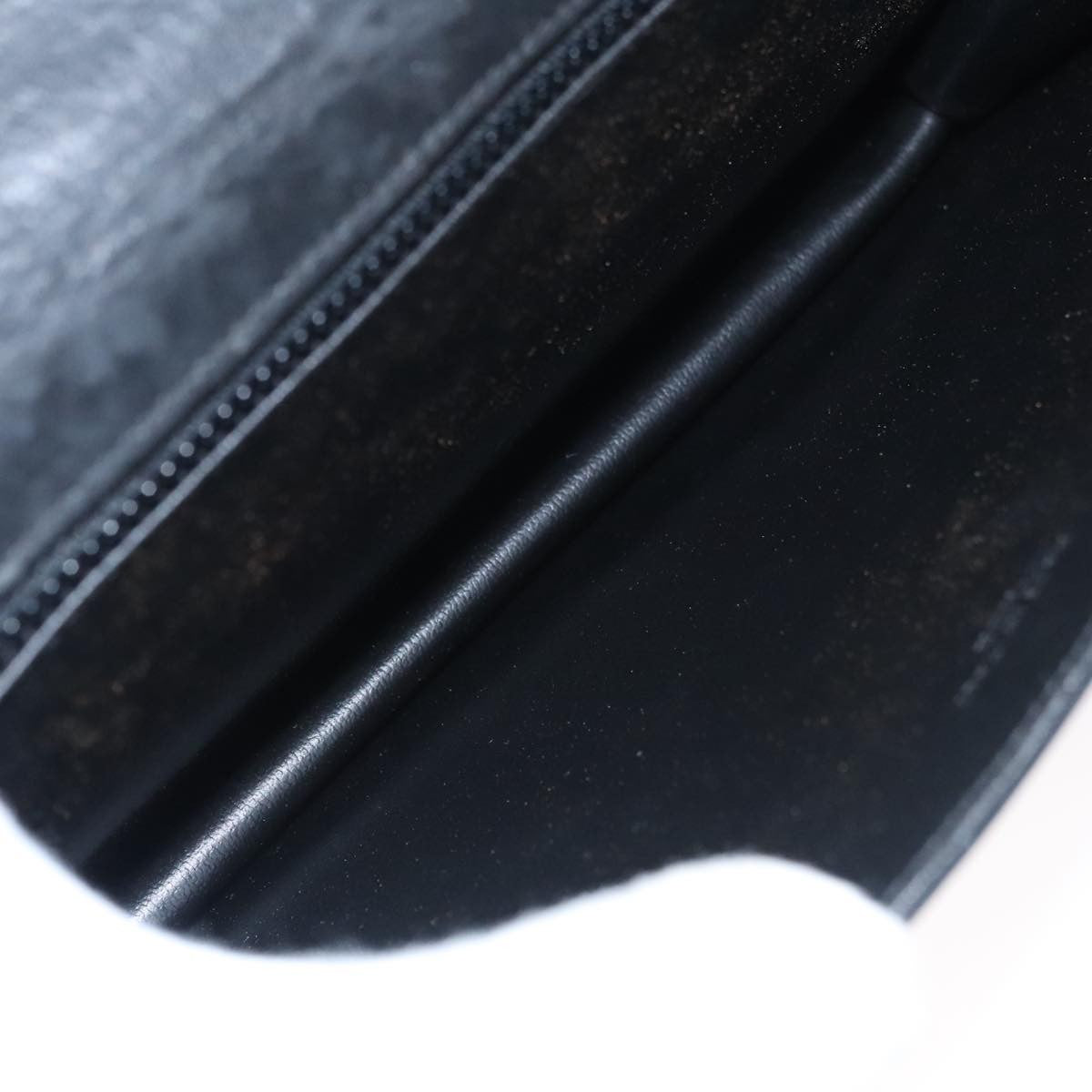 Celine Chain Shoulder Bag Leather, BLACK, LEATHER, Shoulder bag