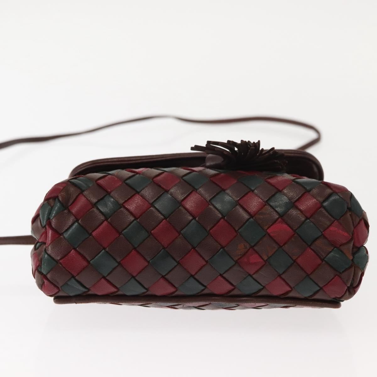 Bottega Veneta Intrecciato Clutch bag Calfskin, RED, LEATHER, Clutche & pouche