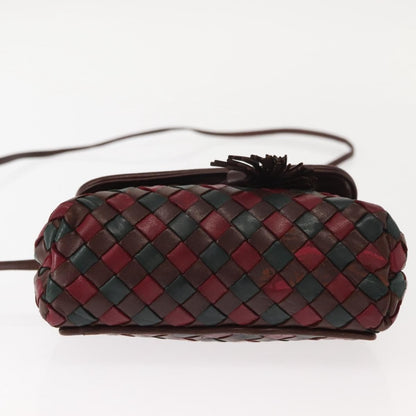 Bottega Veneta Intrecciato Clutch bag Calfskin, RED, LEATHER, Clutche & pouche