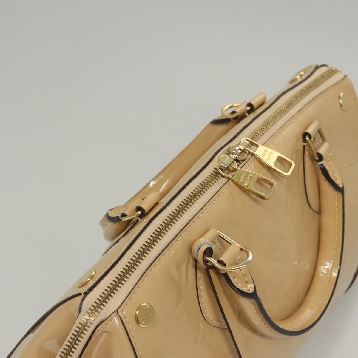 Louis Vuitton Santa Monica Handbag Monogram Vernis, BEIGE, PATENT_LEATHER, Handbag