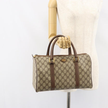 Gucci Vintage Duffle Bag GG Coated Canvas, BEIGE, CANVAS, Travel bag