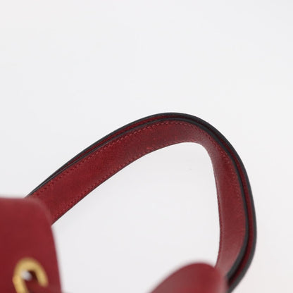Hermes Market Handbag Leather, RED, LEATHER, Shoulder bag