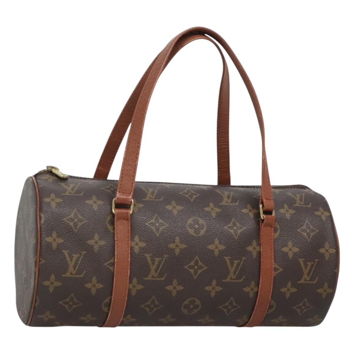 Louis Vuitton Papillon Handbag Monogram Canvas, BROWN, CANVAS, Handbag
