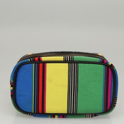 Versace Vanity Hand Bag Canvas and Leather, MULTICOLOUR, CANVAS, Clutche & pouche