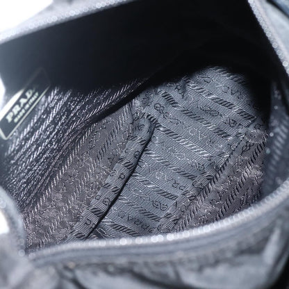 Prada Buckle Messenger Bag Tessuto, BLACK, NYLON, Crossbody bag