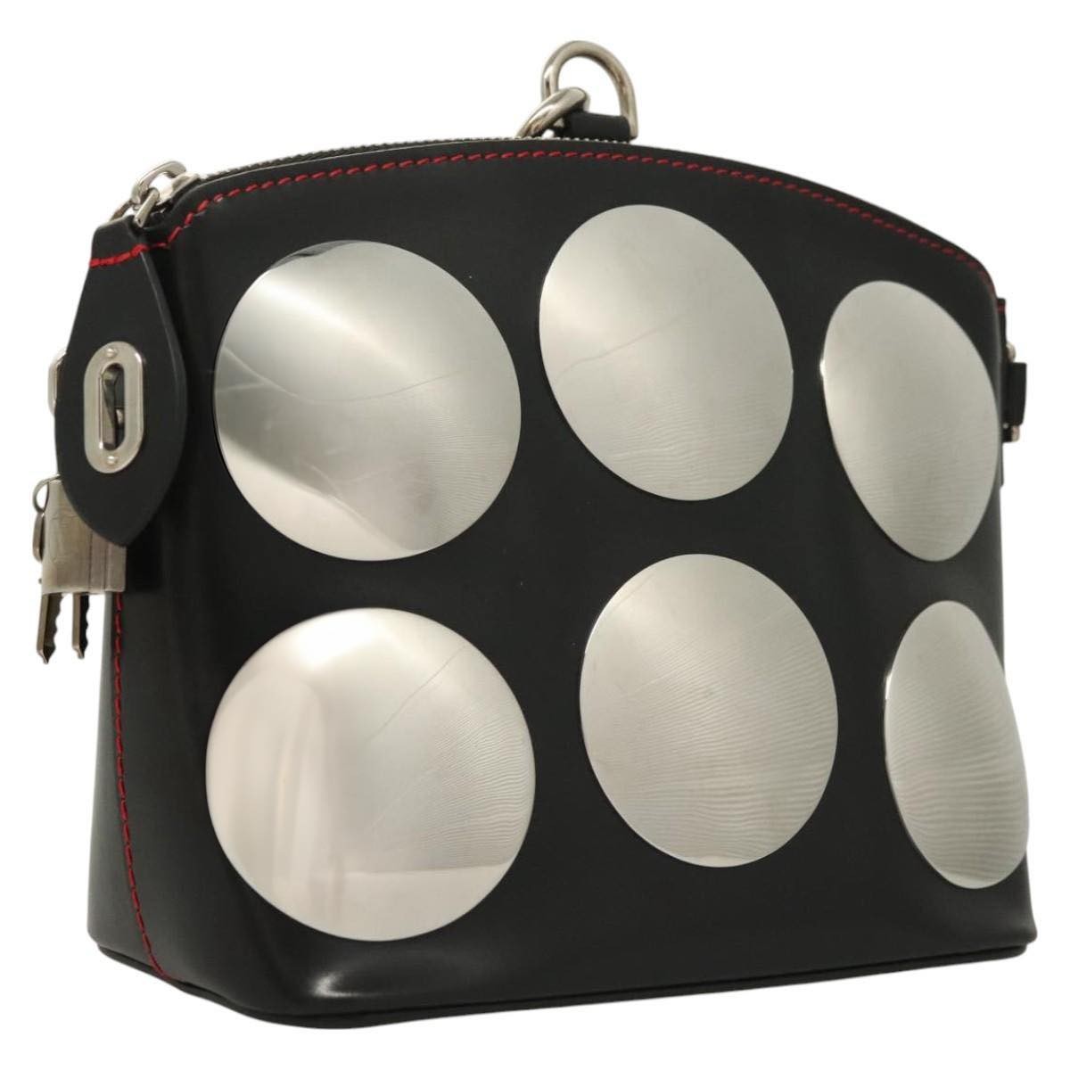 Louis Vuitton Suhari Lockit HandBag Leather, BLACK, LEATHER, Handbag