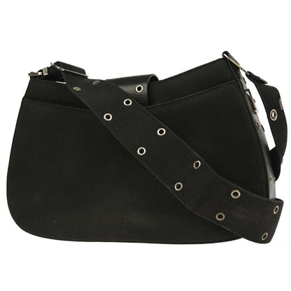 Christian Dior Vintage Street Chic Columbus Shoulder Bag Canvas, BLACK, CANVAS, Shoulder bag