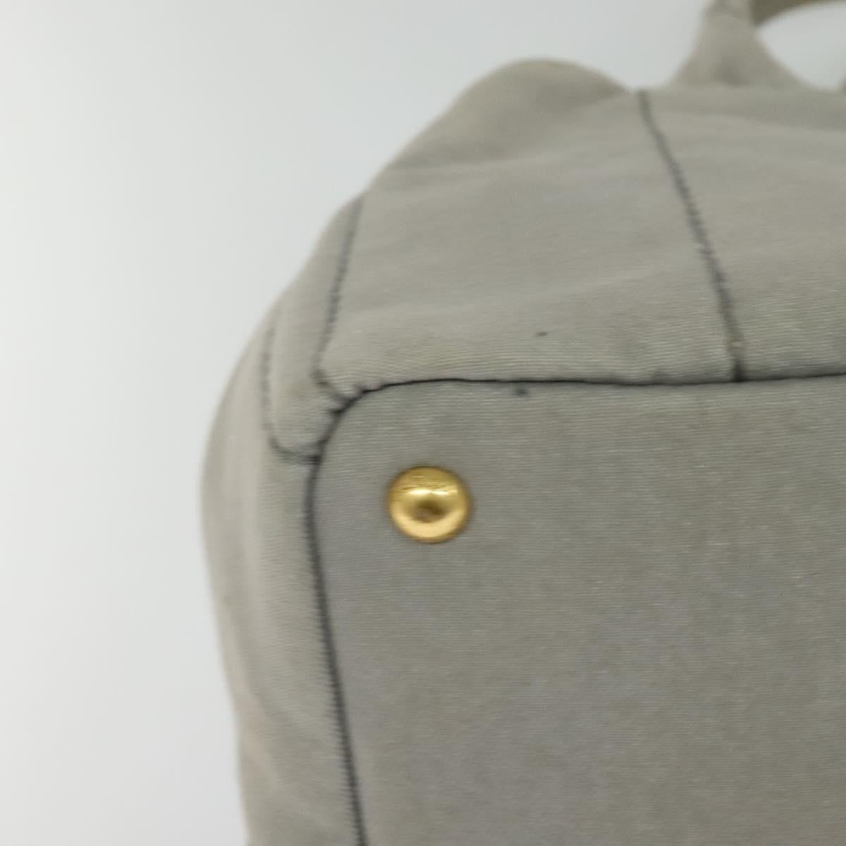 Prada Canapa Tote Canvas, GRAY, CANVAS, Tote bag