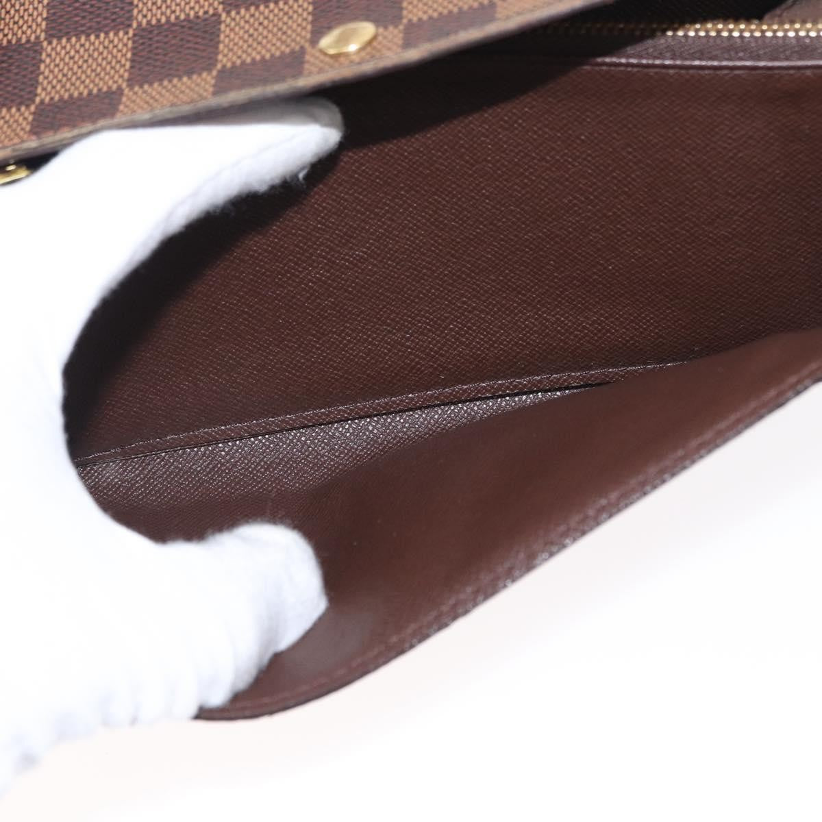 Louis Vuitton Sarah Wallet NM Damier, BROWN, CANVAS, Wallets