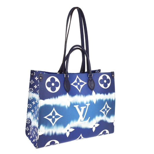 Louis Vuitton OnTheGo Tote Limited Edition Escale Monogram Giant, BLUE, CANVAS, Tote bag