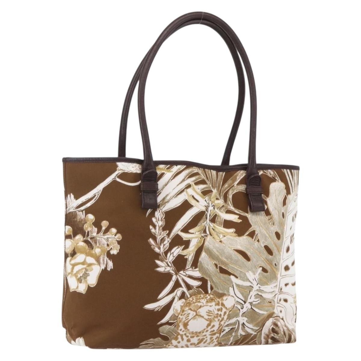 Salvatore Ferragamo Vintage Tote bag Canvas, BROWN, CANVAS, Tote bag