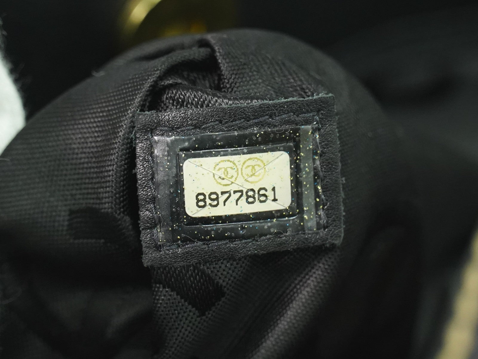 Chanel Surpique Tote Quilted Leather, BLACK, LEATHER, Handbag