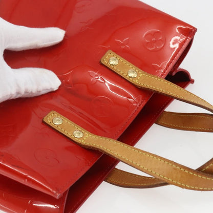 Louis Vuitton Reade Handbag Monogram Vernis, Red, Patent Leather, Handbag