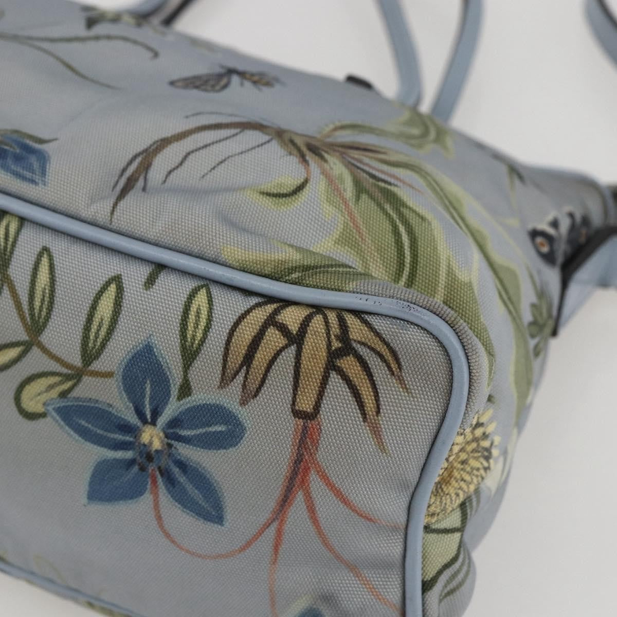 Gucci Convertible Zip Tote Flora Canvas, BLUE, CANVAS, Tote bag