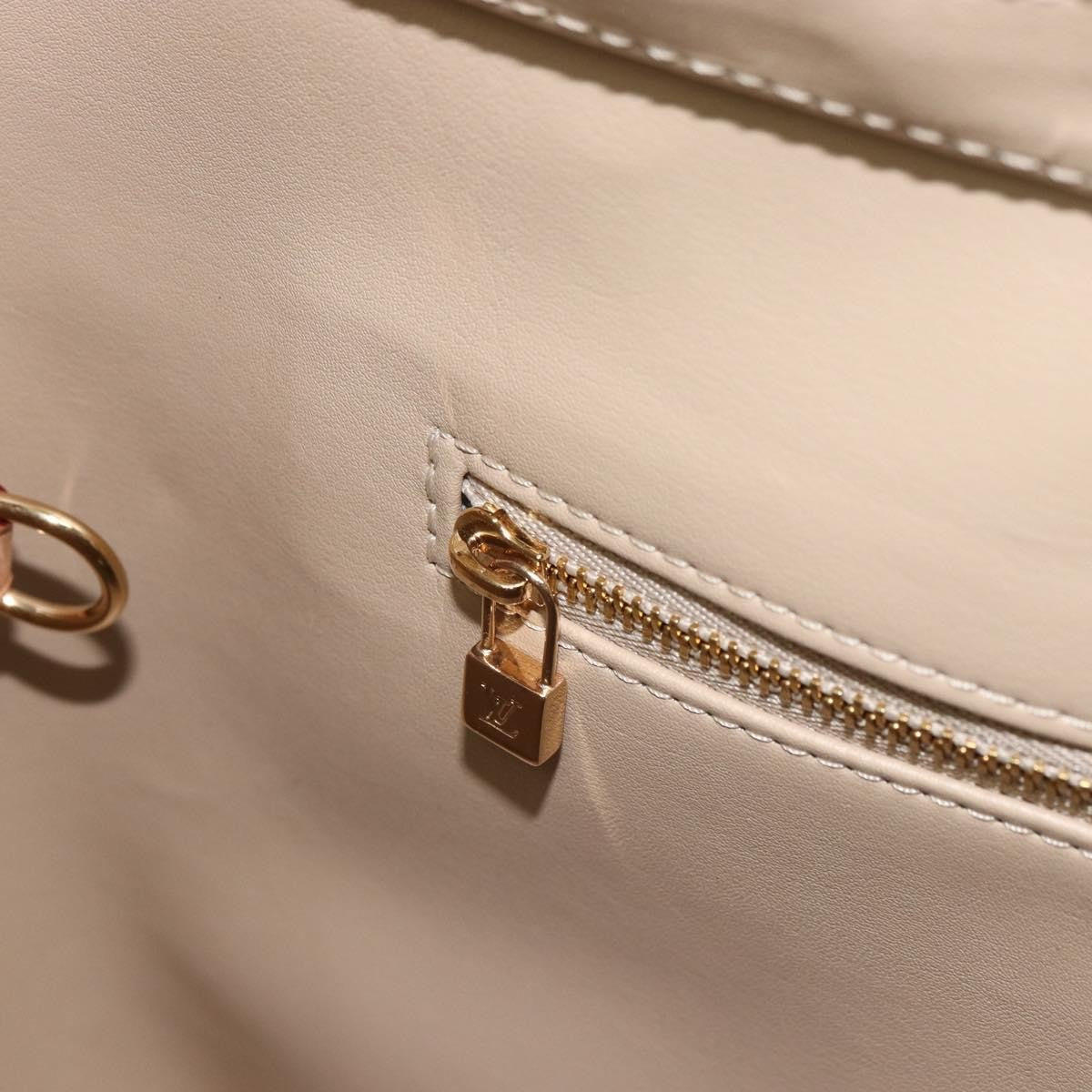 Louis Vuitton Houston Handbag Monogram Vernis, BEIGE, PATENT_LEATHER, Handbag