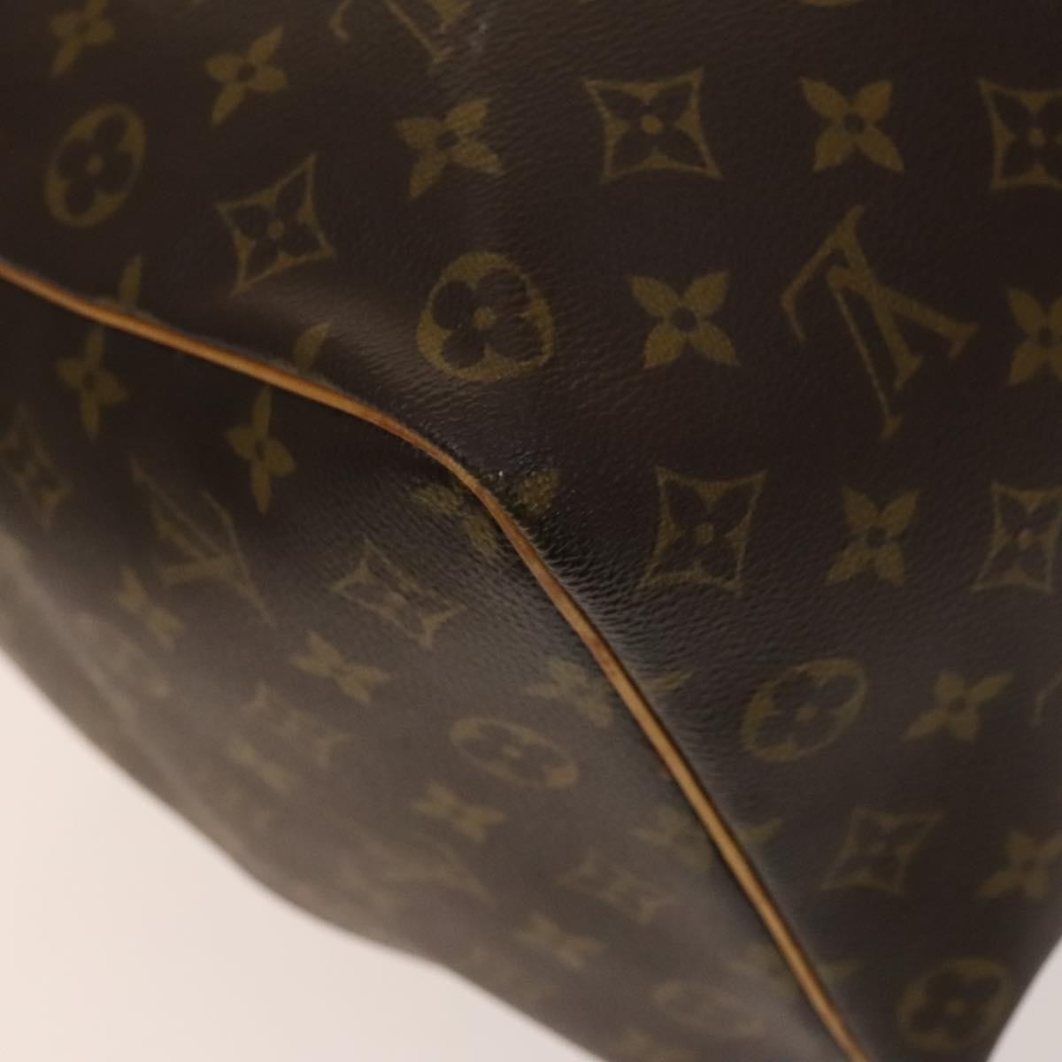 Louis Vuitton Keepall Bag Monogram Canvas, BROWN, CANVAS, Travel bag