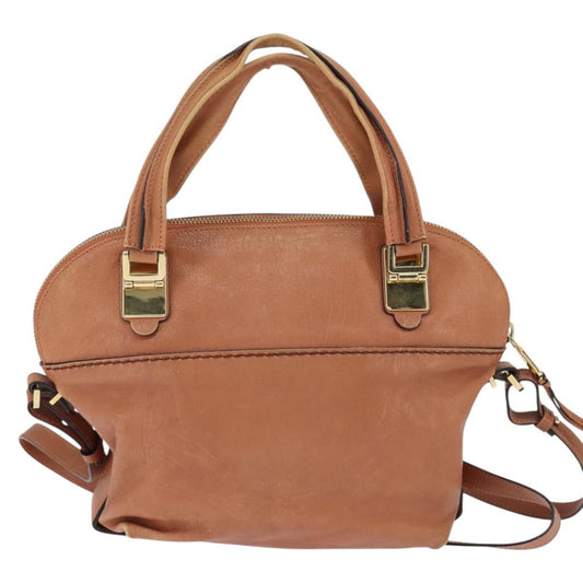 Chloe Angie Tote Leather, BROWN, LEATHER, Tote bag