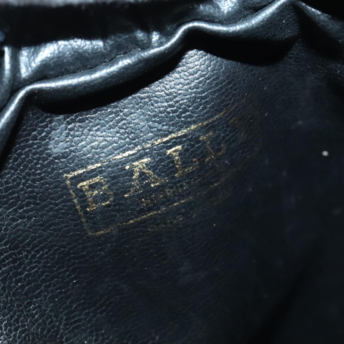 Bally Vintage Shoulder Bag PVC and Leather, Black, PVC, Shoulder Bag