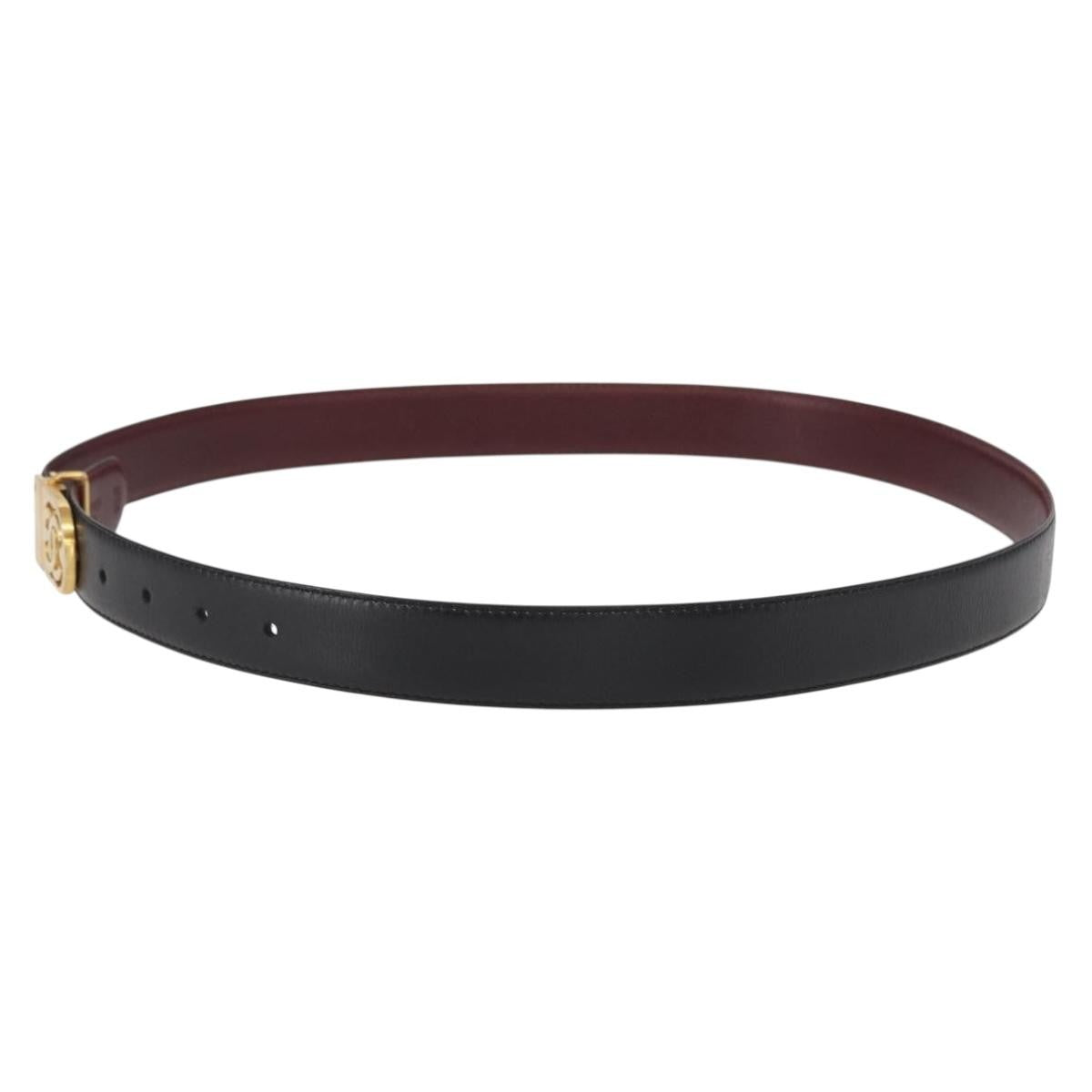 Chanel CC Belt Leather, BLACK, LEATHER, Belts