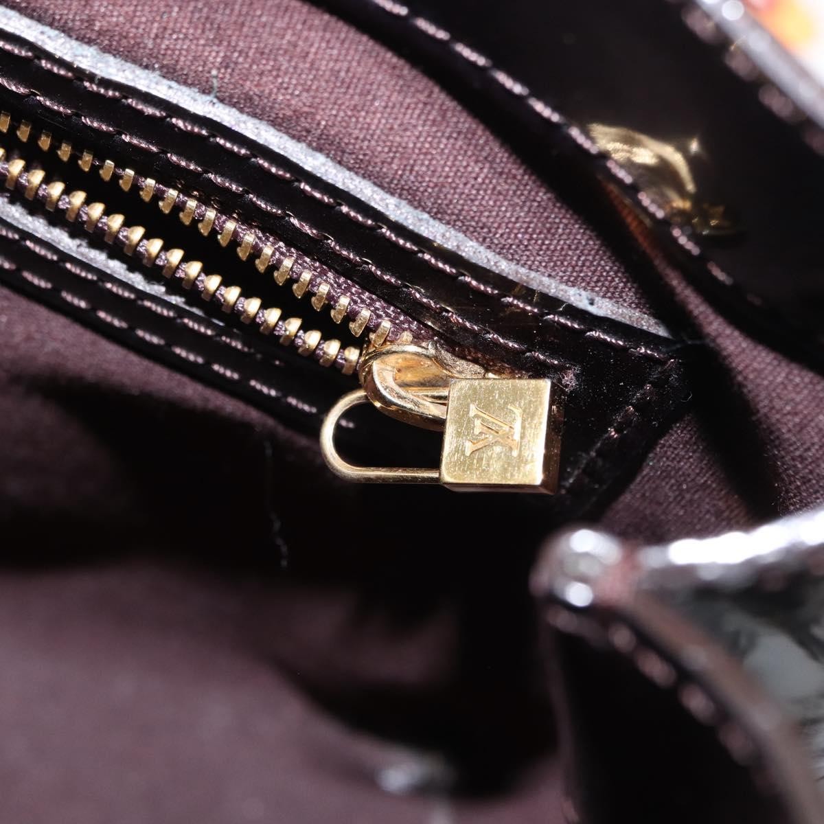 Louis Vuitton Wilshire Handbag Monogram Vernis, BURGUNDY, PATENT_LEATHER, Handbag