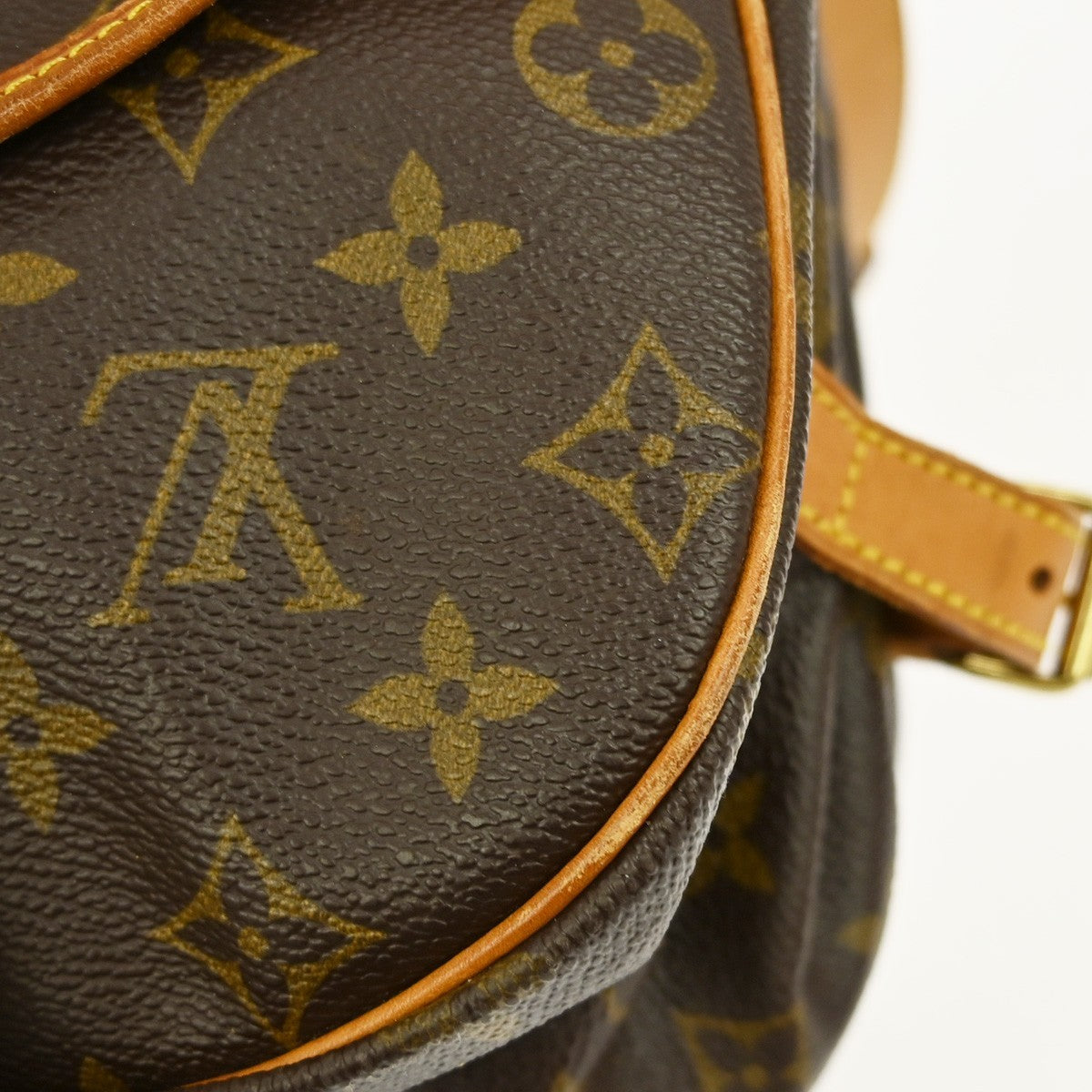 Louis Vuitton Saumur Handbag Monogram Canvas, BROWN, CANVAS, Shoulder bag