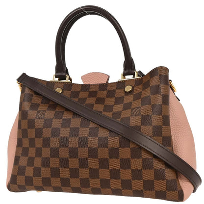 Louis Vuitton Brittany Handbag Damier, BROWN, CANVAS, Handbag