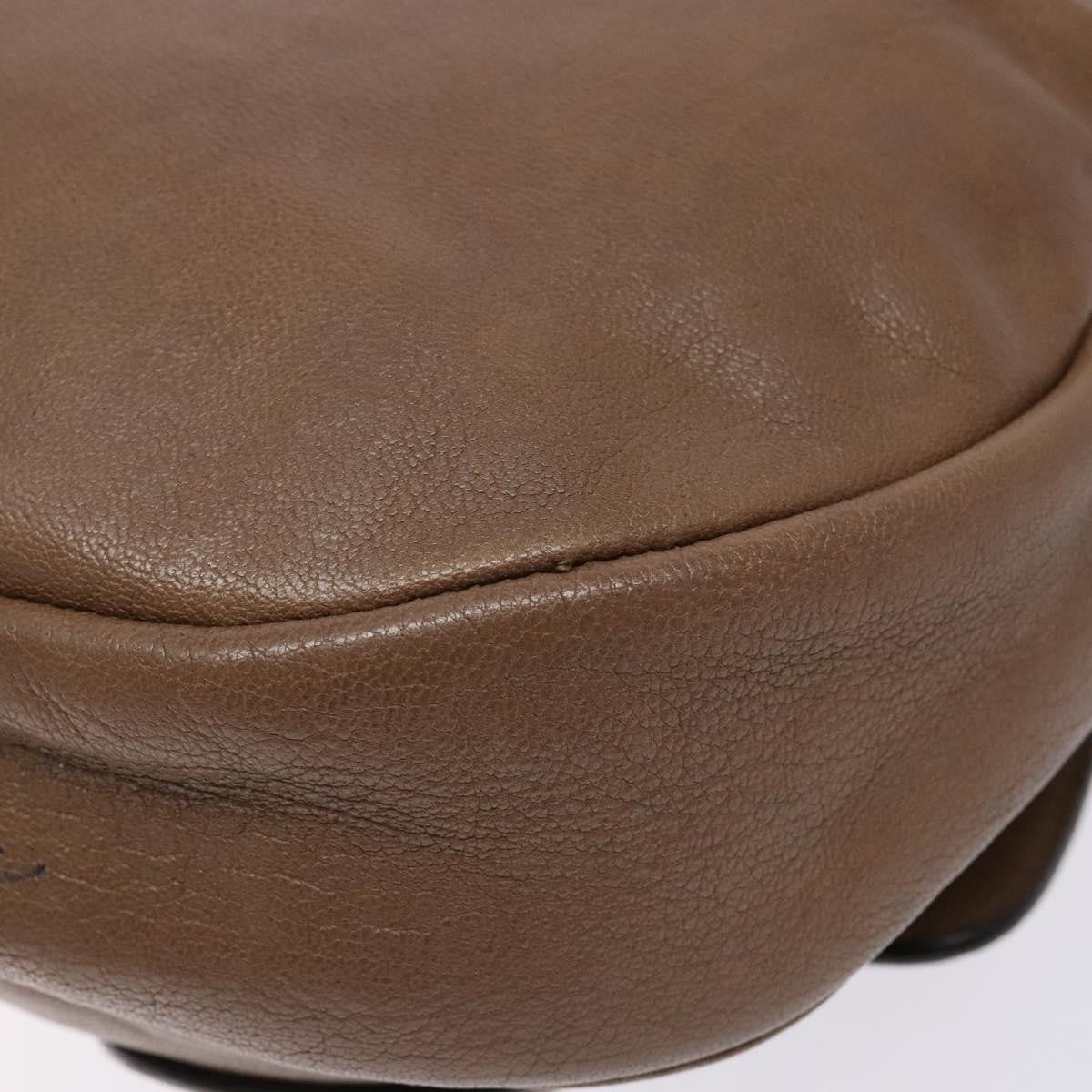 Salvatore Ferragamo Vintage Handbag Leather, BROWN, LEATHER, Handbag