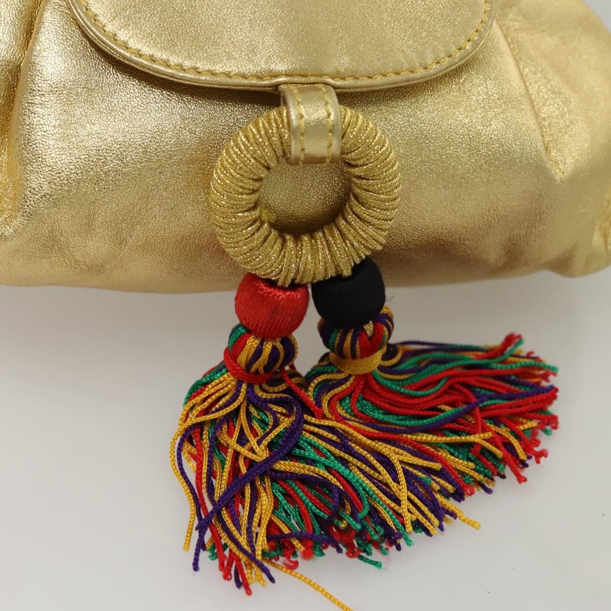 Loewe Vintage Crossbody Leather, GOLD, LEATHER, Shoulder bag