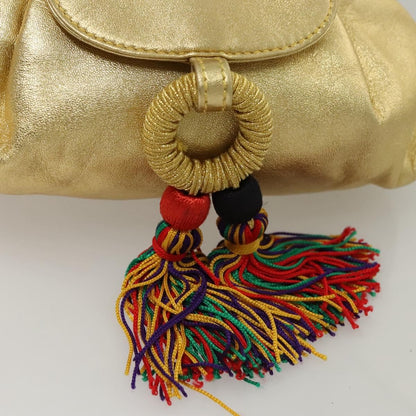 Loewe Vintage Crossbody Leather, GOLD, LEATHER, Shoulder bag