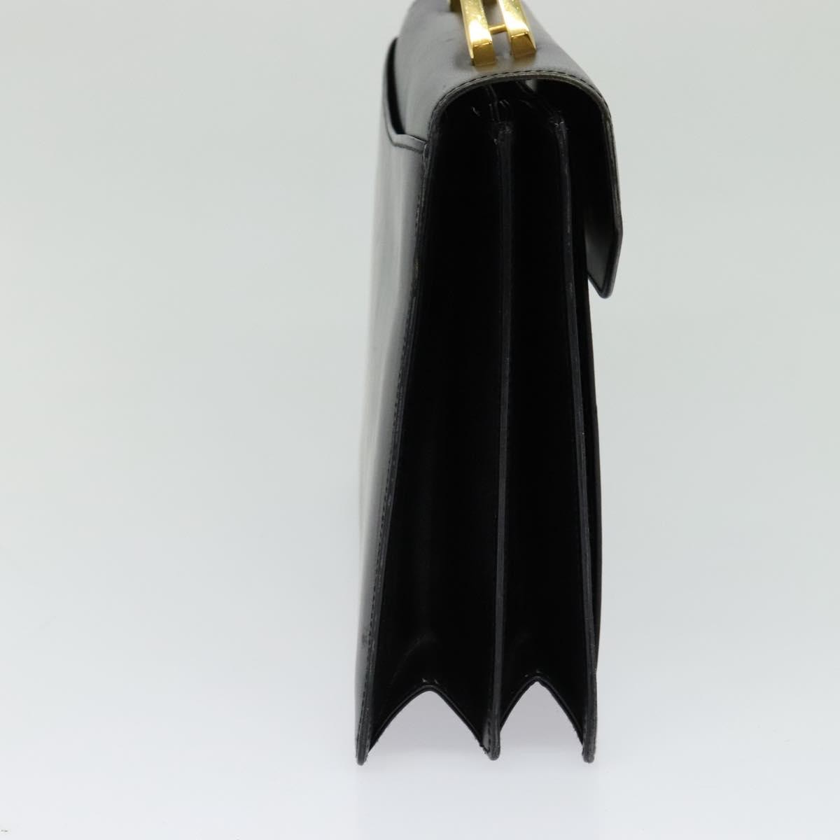 Bally Vintage Handbag Leather, BLACK, LEATHER, Handbag