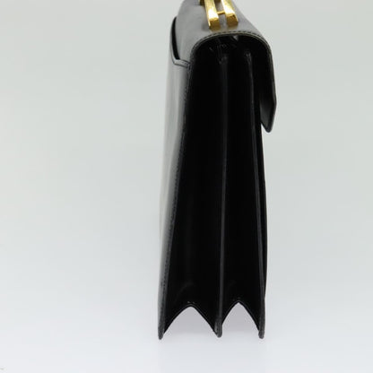 Bally Vintage Handbag Leather, BLACK, LEATHER, Handbag