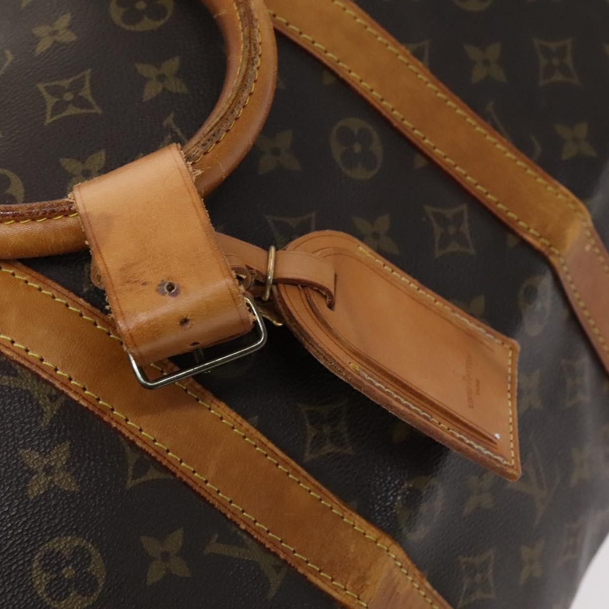 Louis Vuitton Keepall Bag Monogram Canvas, BROWN, CANVAS, Travel bag
