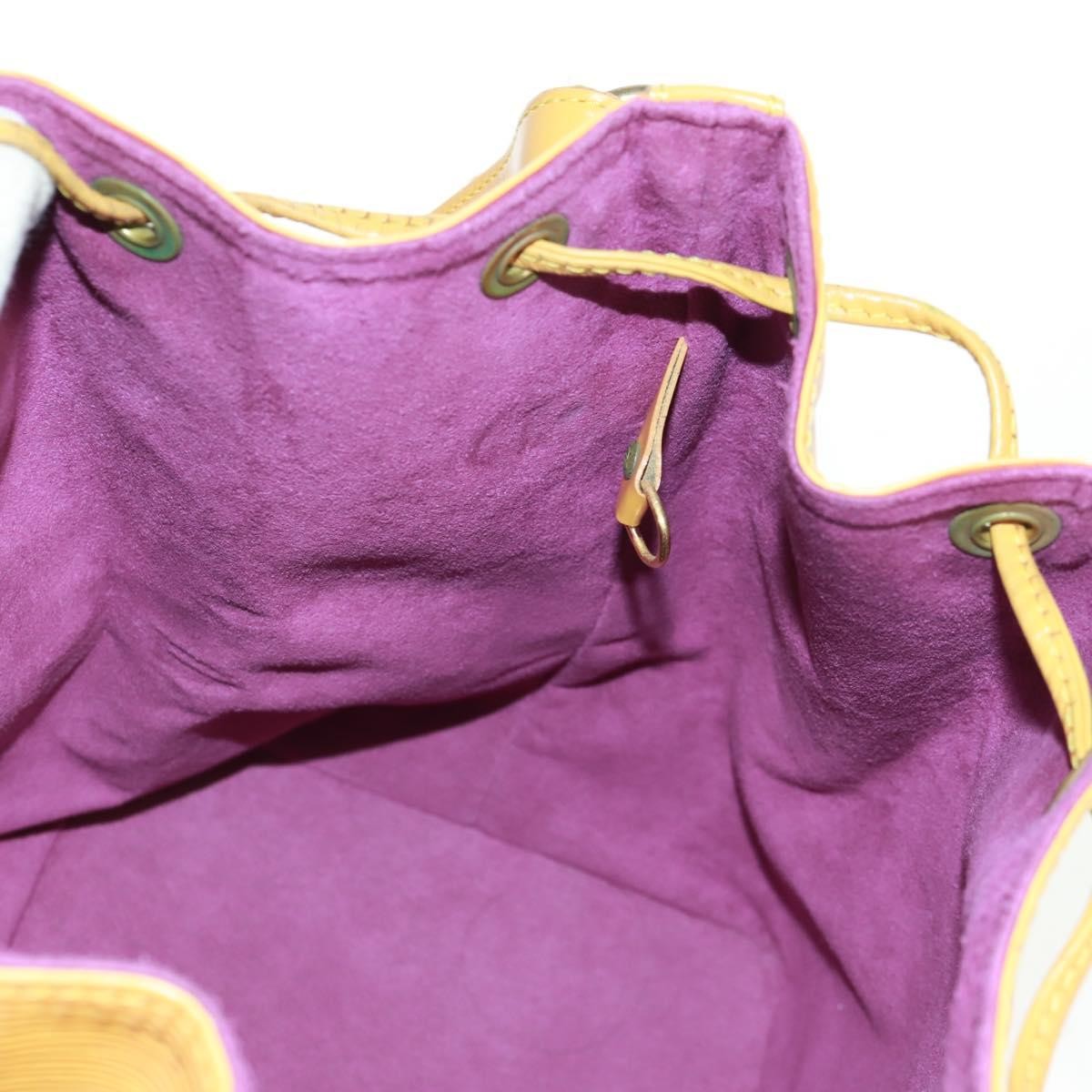 Louis Vuitton Petit Noe Handbag Epi Leather, YELLOW, LEATHER, Shoulder bag