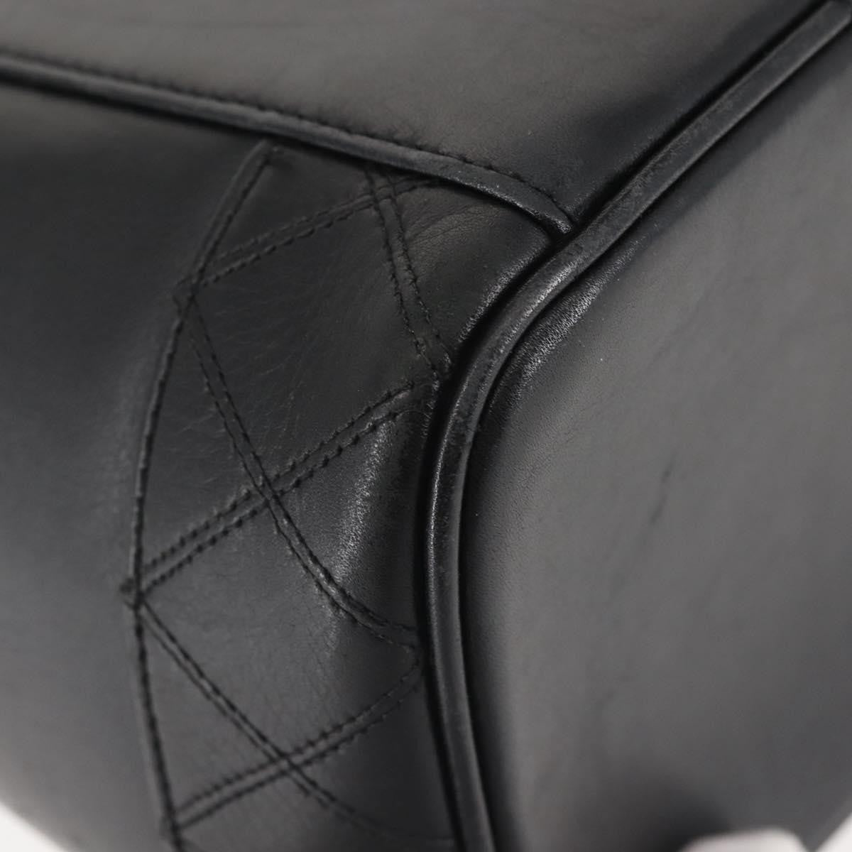 Chanel Vanity pouch Leather, BLACK, LEATHER, Toiletry Case